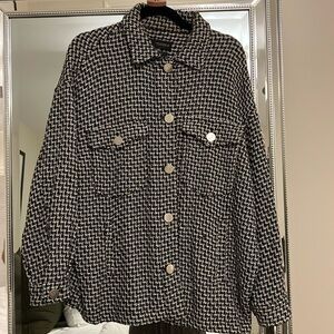 Zara houndstooth jacket